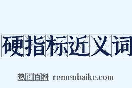 硬指标近义词是什么意思的图片
